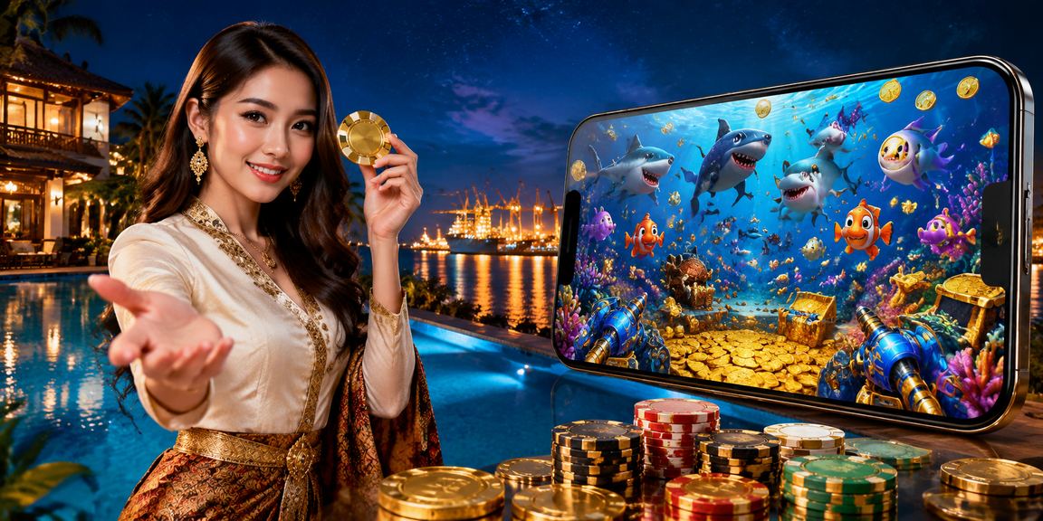 Pemain e-sukan aktif bertarung dalam permainan menangkap ikan yang popular